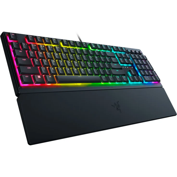 Ornata V3 RGB-LED Gaming Tastatur, USB, QWERTZ, flach, schwarz (RZ03-04460400-R3G1) – Bild 3