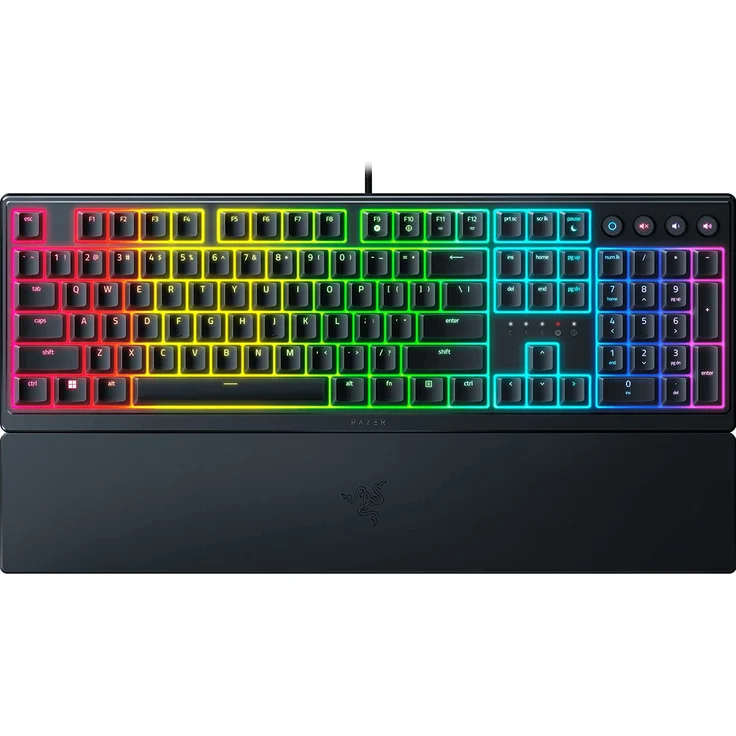 Ornata V3 RGB-LED Gaming Tastatur, USB, QWERTZ, flach, schwarz (RZ03-04460400-R3G1) – Bild 1