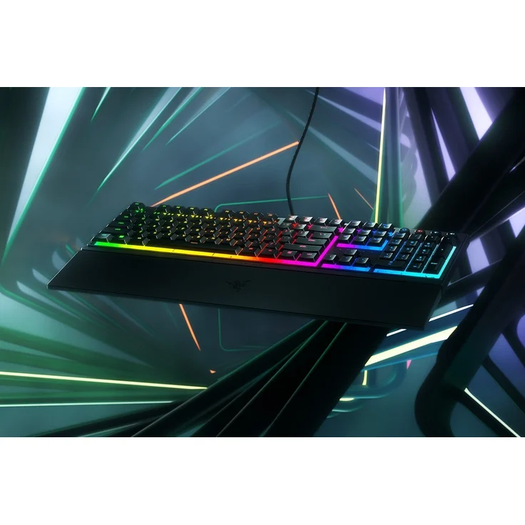 Ornata V3 RGB-LED Gaming Tastatur, USB, QWERTZ, flach, schwarz (RZ03-04460400-R3G1) – Bild 5