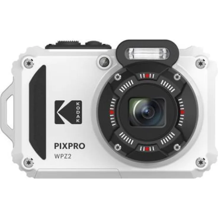 Kodak Pixpro WPZ2 Kompaktkamera (16,76 MP, Full HD Video, wasser- und staubdicht, 4x optischer Zoom), weiß