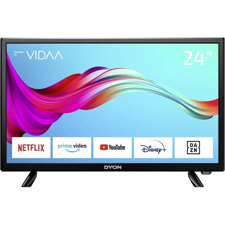 Dyon 24 VX 60 cm (24 Zoll) LED Smart TV (Full HD, kein HDR, Edge LED) HD-Triple-Tuner (Sat, Antenne, Kabel) Energieklasse F (DE-Modell) – Bild 1