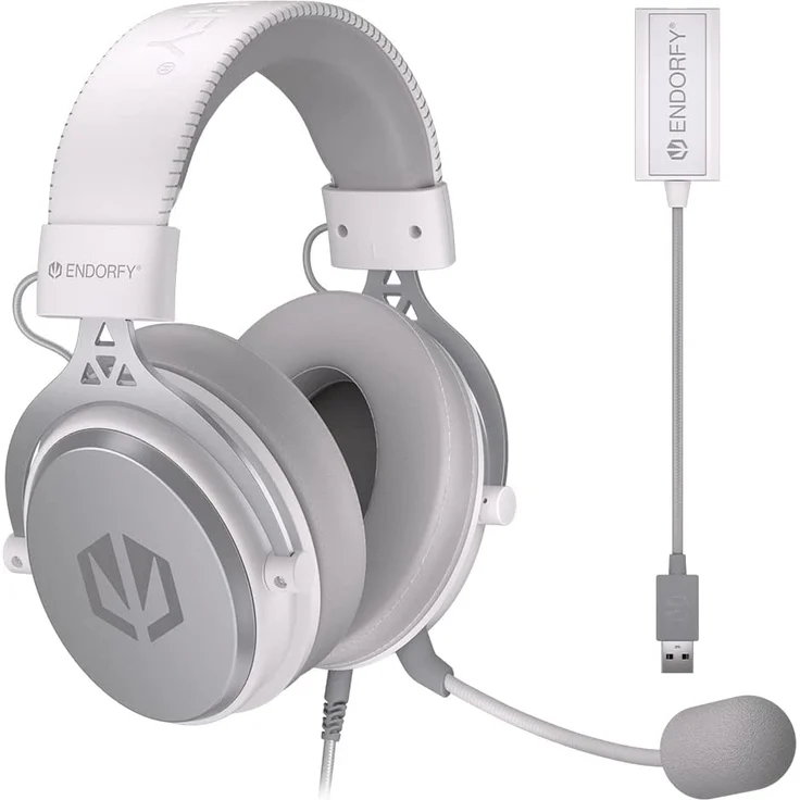 Endorfy VIRO Plus USB OWH EY1A005 Gaming-Headset Weiß – Bild 1
