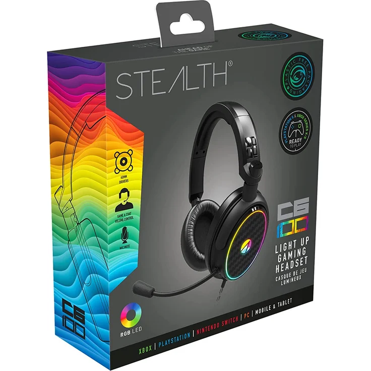 Stealth Stereo Gaming-Headset C6-100 LED Beleuchtung (PS4) – Bild 4