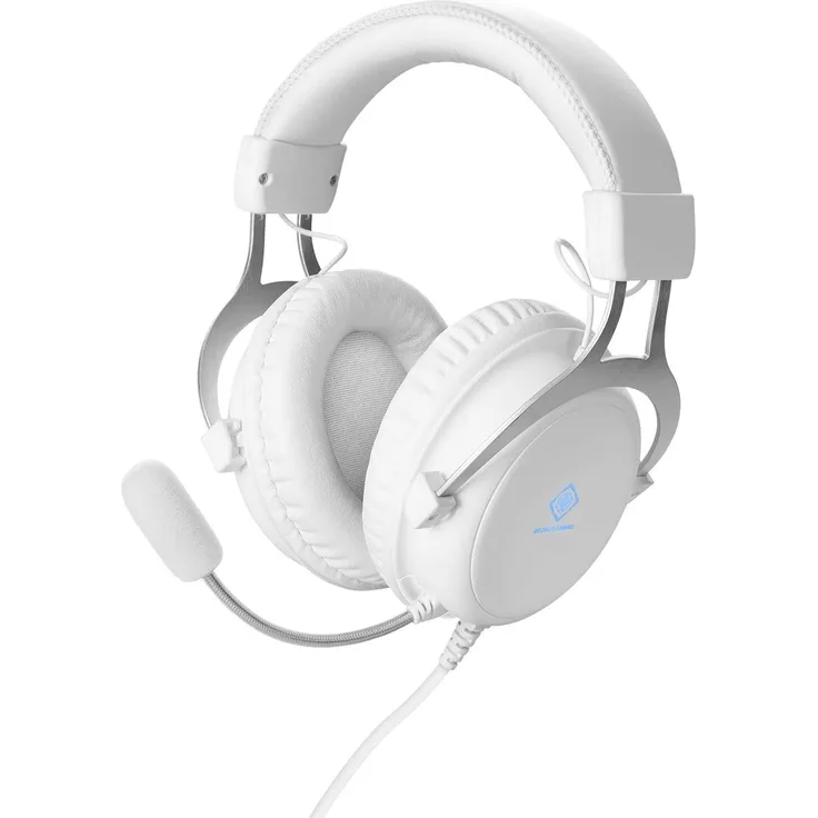 Deltaco Gaming GAM-030-W Gaming Over Ear Headset kabelgebunden Stereo Weiß