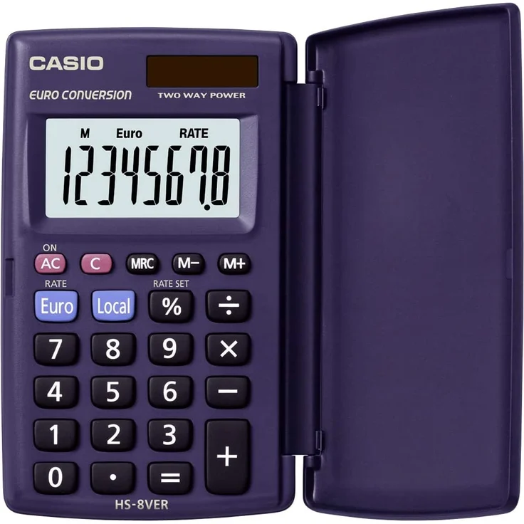 Casio HS-8VERA Taschenrechner Dunkelblau – Bild 1