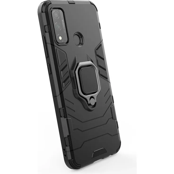 Wisam Huawei P Smart 2020 Panzer Schutztasche Armor Ring Hülle Case Cover