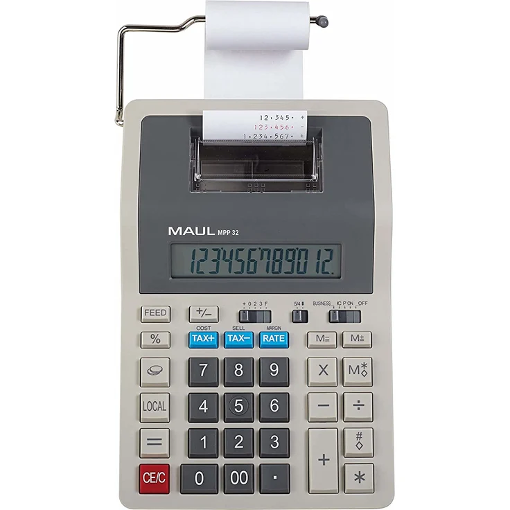 MAUL druckender Tischrechner printing MPP 32, Grau – Bild 1