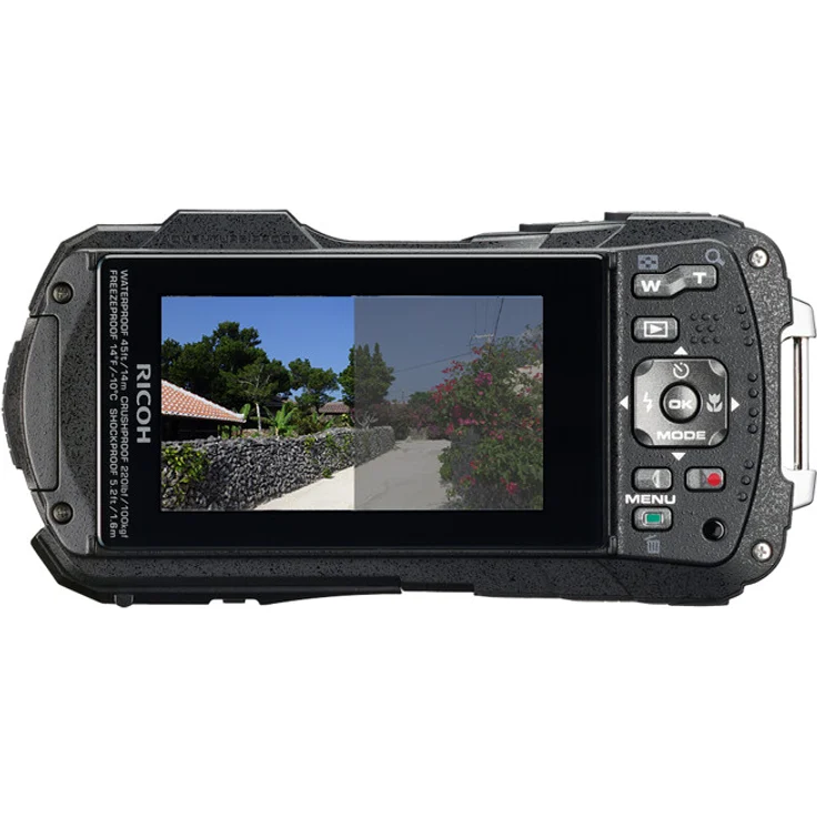 Ricoh WG-80 Outdoorkamera, orange – Bild 3