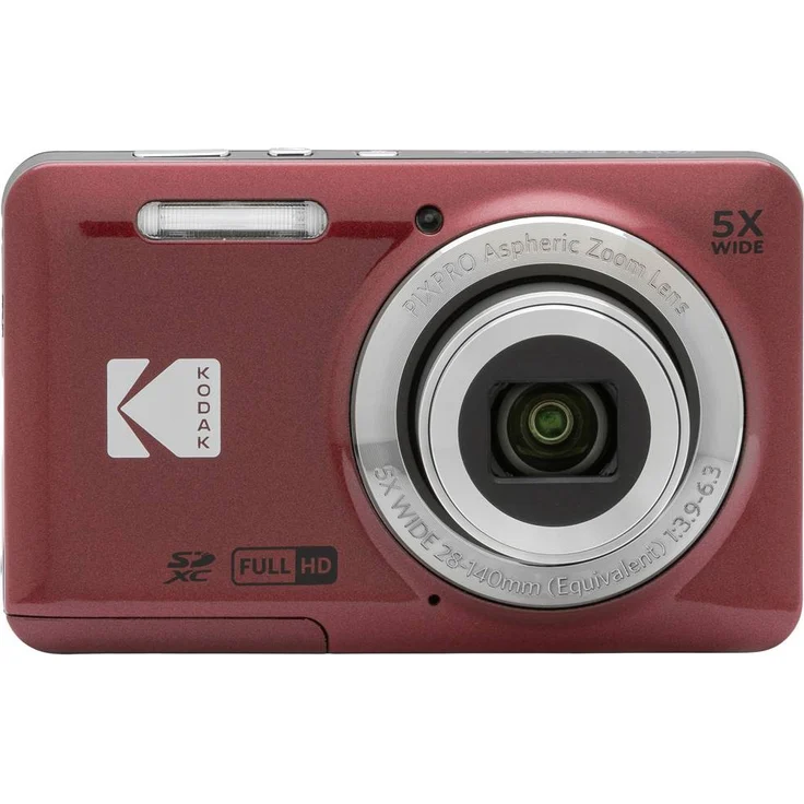 Kodak Pixpro FZ55 rot Kompaktkamera 2,7-Zoll-LCD 16 MP CMOS Full HD-Videos – Bild 1