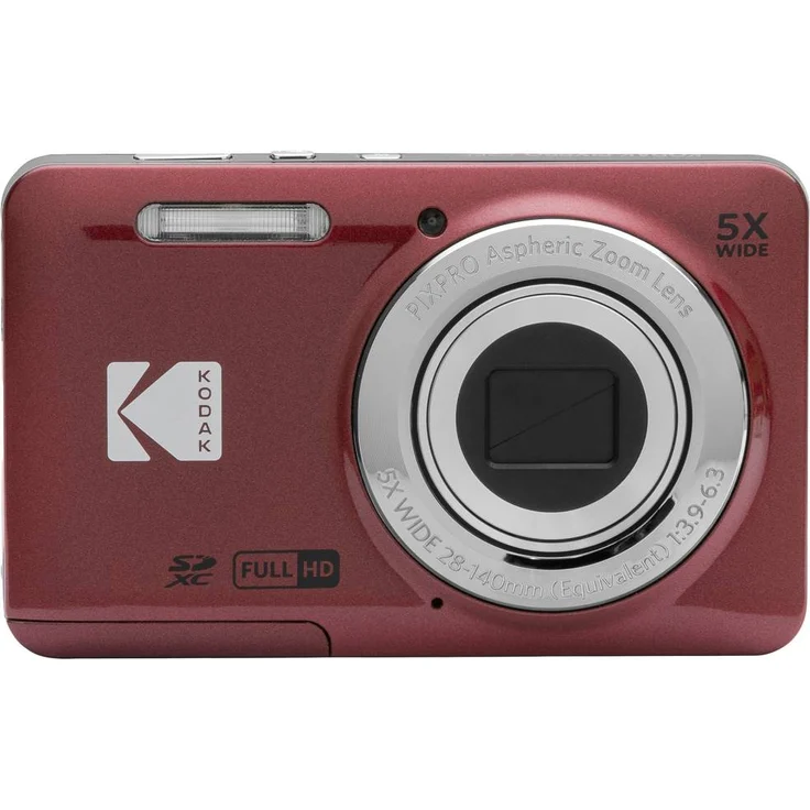 Kodak Pixpro FZ55 rot Kompaktkamera 2,7-Zoll-LCD 16 MP CMOS Full HD-Videos – Bild 8