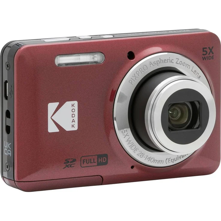 Kodak Pixpro FZ55 rot Kompaktkamera 2,7-Zoll-LCD 16 MP CMOS Full HD-Videos – Bild 3