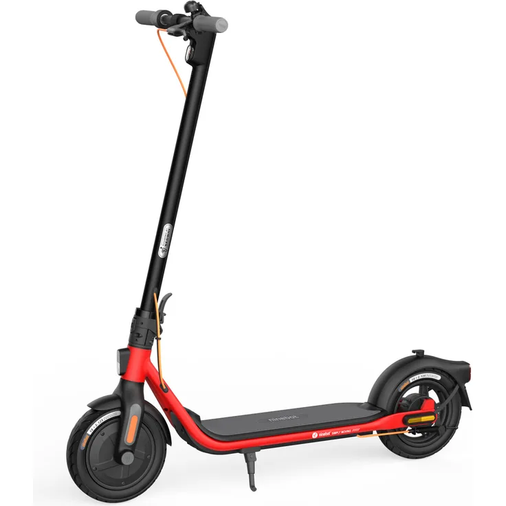Ninebot by Segway KickScooter D28D E-Scooter, mit Straßenzulassung, Schwarz/Rot, 20 km/h