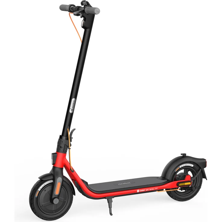 Ninebot by Segway KickScooter D28D E-Scooter, mit Straßenzulassung, Schwarz/Rot, 20 km/h – Bild 1