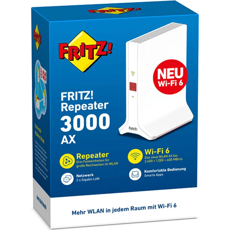 AVM FRITZ!Repeater 3000 AX, WLAN-Repeater, Weiß – Bild 7
