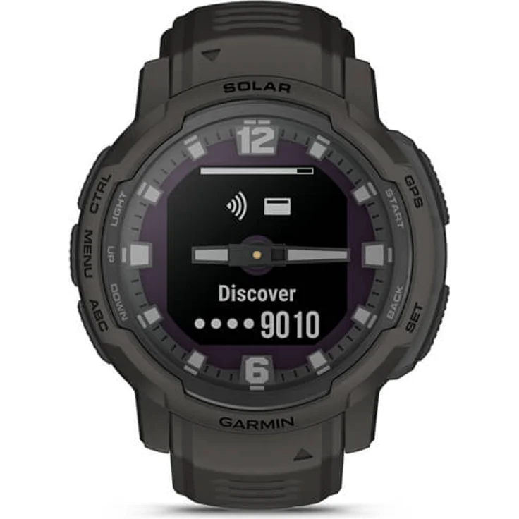 Garmin Instinct Crossover Solar Smartwatch GPS, Herren, 45mm, Silikonarmband, Graphite – Bild 6