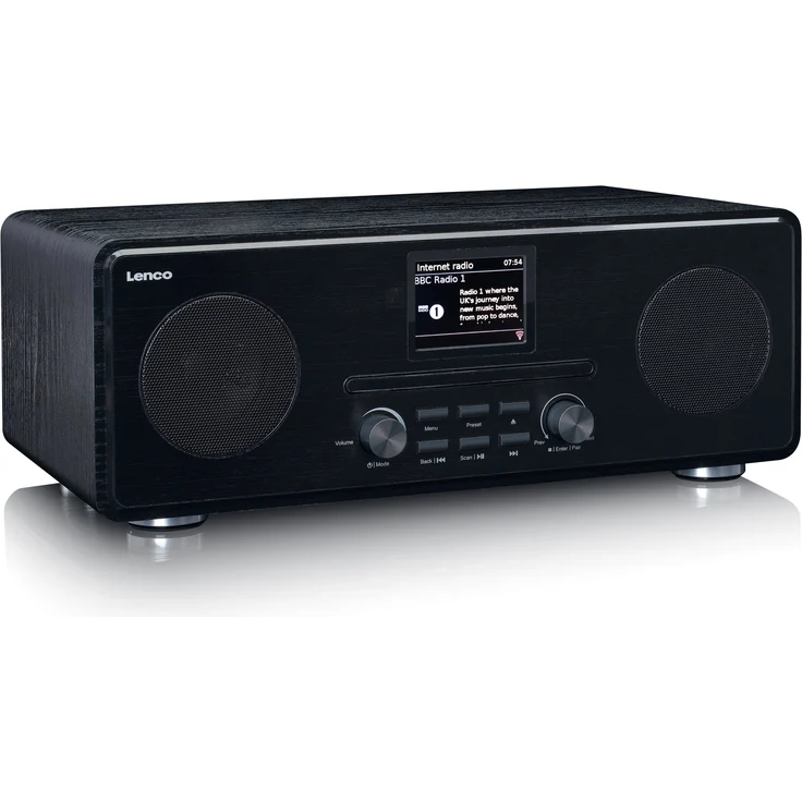 Lenco DIR-261BK Internetradio DAB+ FM-Radio CD MP3 Bluetooth, schwarz – Bild 1