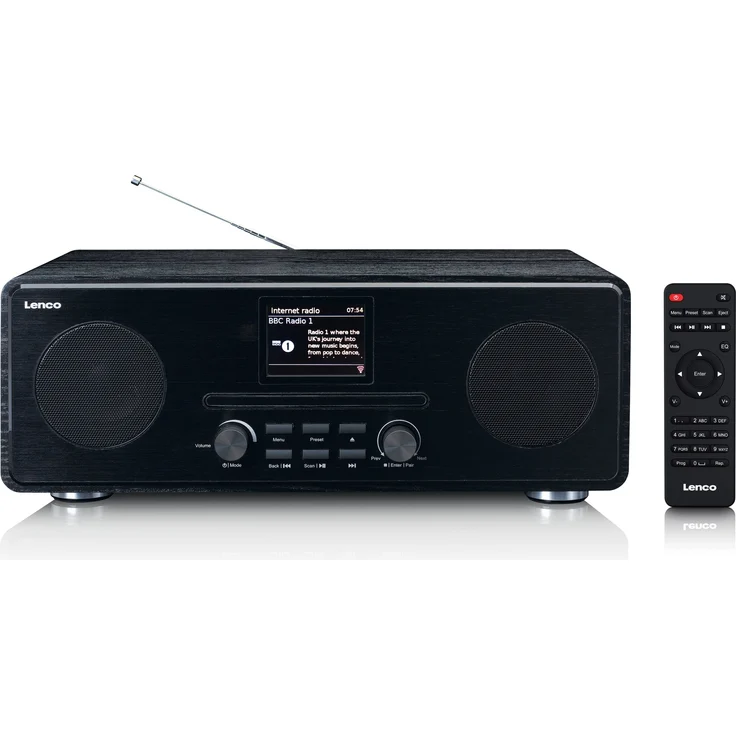 Lenco DIR-261BK Internetradio DAB+ FM-Radio CD MP3 Bluetooth, schwarz – Bild 2