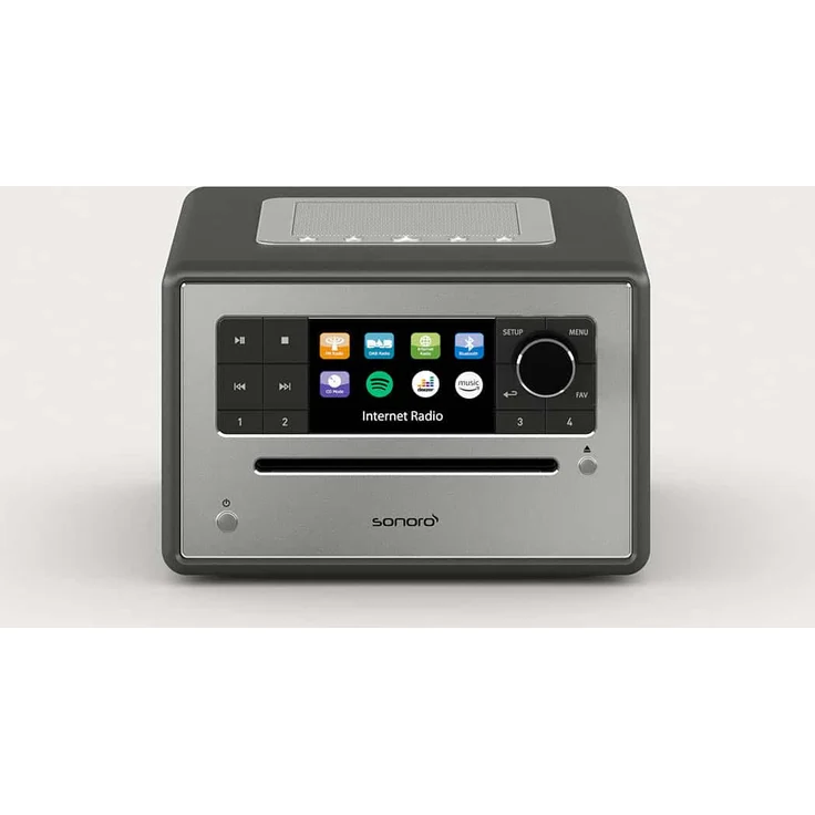 Sonoro Elite Digitalradio DAB-DAB+-UKW FM-Webradio,  Graphite matt Silver – Bild 1