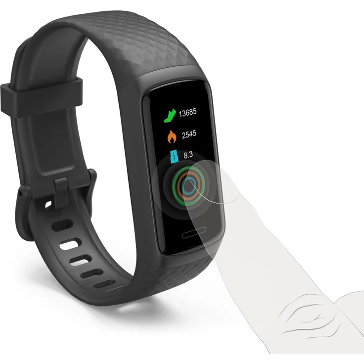 Hama Fit Track 3910 Fitness-Tracker GPS, Unisex, Einheitsgröße, Silikonarmband, Schwarz – Bild 5