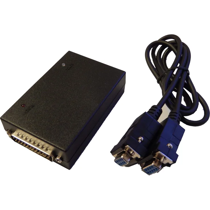 VHBW Rib Box kompatibel mit Motorola GP300, GP2000, GP320, GP328, GP338, GP340, GP1280 - Programmieradapter inkl. RS232 Kabel, Schwarz