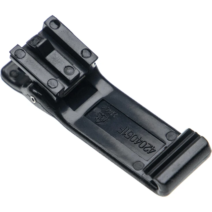 VHBW Gürtelclip kompatibel mit Motorola GP300, GP600, Radius P110 Funkgerät - Kunststoff, Schwarz – Bild 2