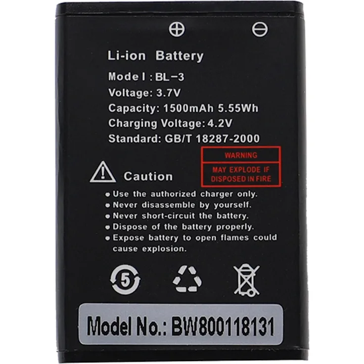 VHBW Akku kompatibel mit Yaesu VX3 Funkgerät, Walkie Talkie (1500mAh, 3,7V, Li-Ion)