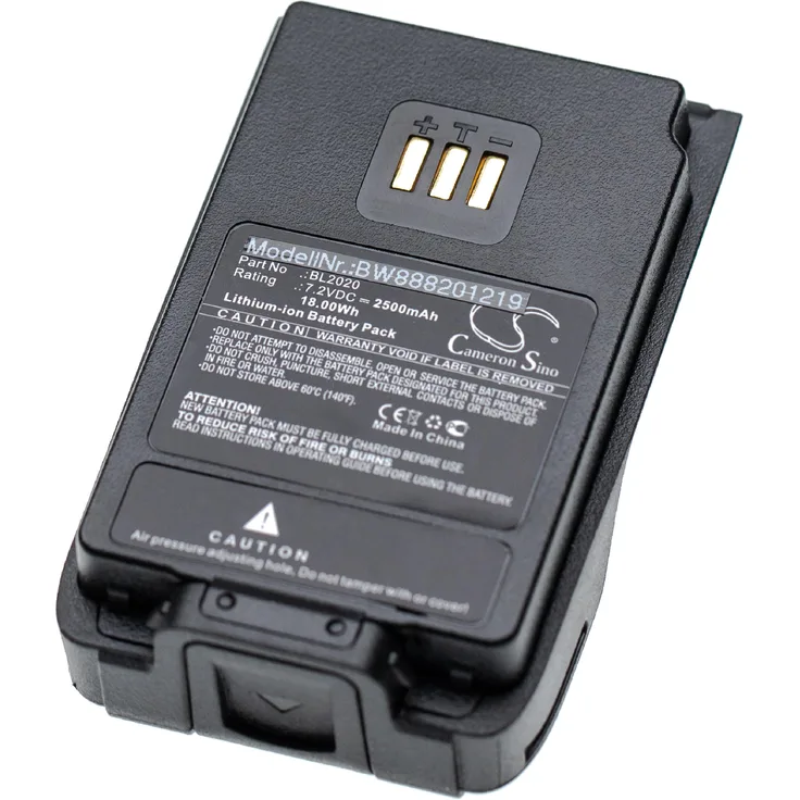 VHBW Akku kompatibel mit Hytera PD602G, PD605, PD606, PD660 UL913, PD662, PD662G, PD665, PD666 Funkgerät, Walkie Talkie (2500mAh, 7,2V, Li-Ion)