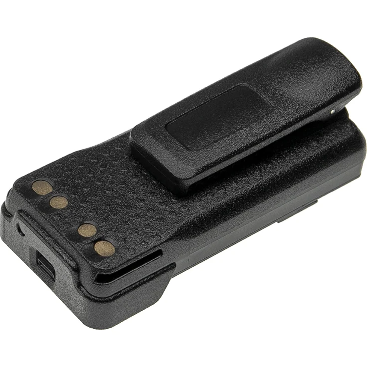 VHBW Akku kompatibel mit Motorola DP2600E, DP4000, DP4400, DP4401, DP4600 Funkgerät, Walkie Talkie (3350mAh, 7,4V, Li-Ion) + Gürtelclip – Bild 2
