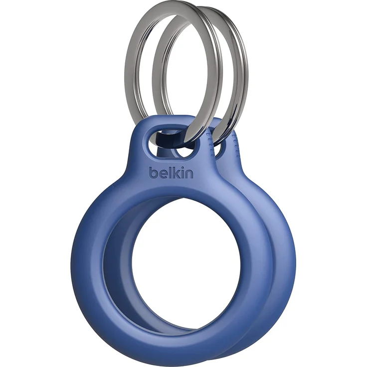 Belkin 2er-Pack Secure Holder mit Schlüsselanhänger für Apple AirTag, blau – Bild 1