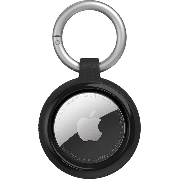 OtterBox Sleek Tasche für Airtag Polycarbonat, Kunstfaser Schwarz für Apple AirTag