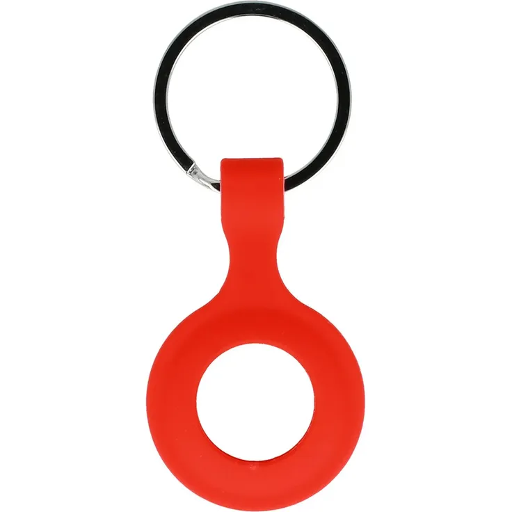 COFI 1453 Silikon Case für AirTag Schutz Hülle Cover Schlüsselanhänger Apple AirTag Cover Case Tracker Tasche Rot