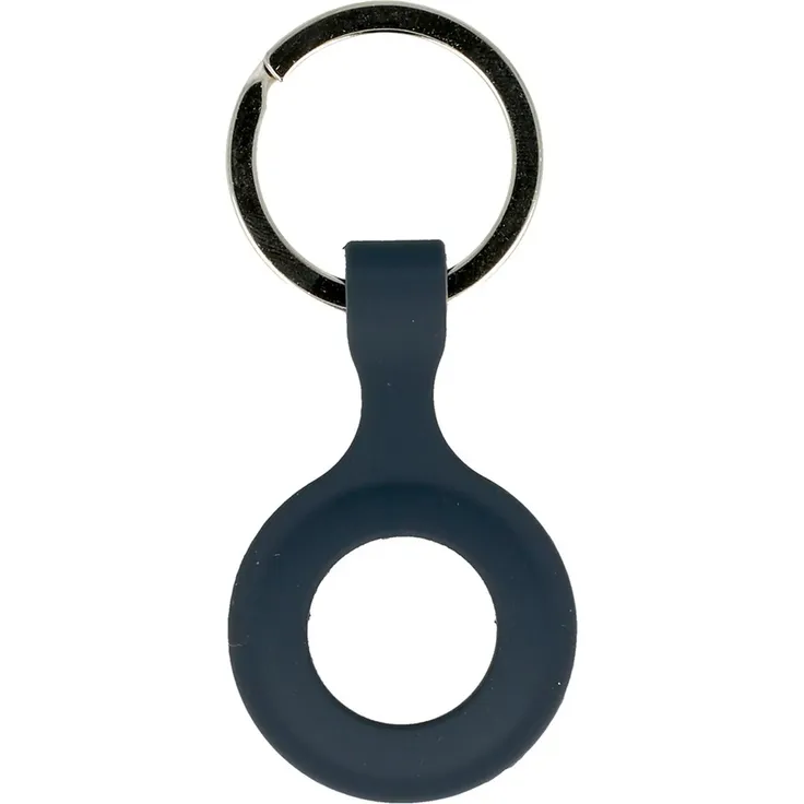 COFI 1453 Silikon Case für AirTag Schutz Hülle Cover Schlüsselanhänger Apple AirTag Cover Case Tracker Tasche Dunkelblau