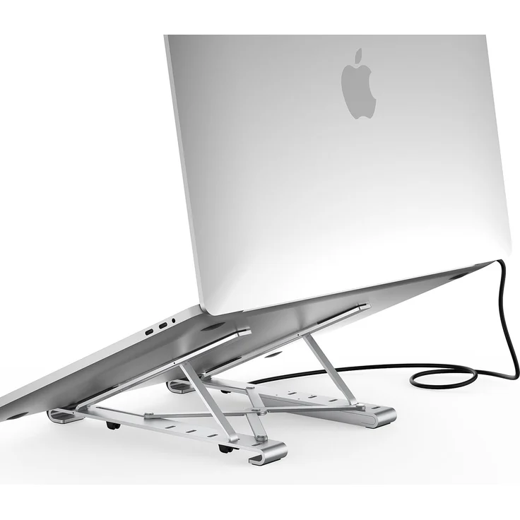 Choetech Stand Multifunktionsstation für Laptop PD - USB-C HDMI (4K - 30Hz) - 2xUSB-A - 1xUSB-C - 1xSD - 1xTF Schwarz – Bild 5