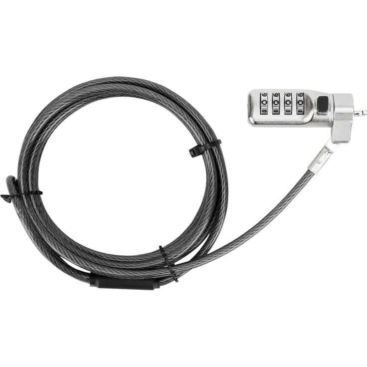 Targus DEFCON Compact Combo Cable Lock - Sicherheitskabelschloss - Schwarz - 1.98 m