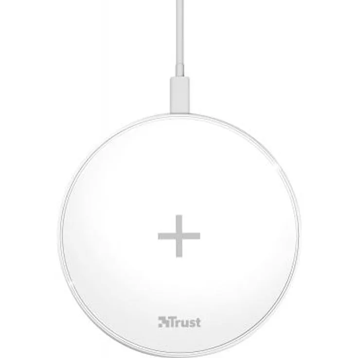 Trust Qylo Schnelles kabelloses Ladegerät für Qi-fähige Smartphones Weiß