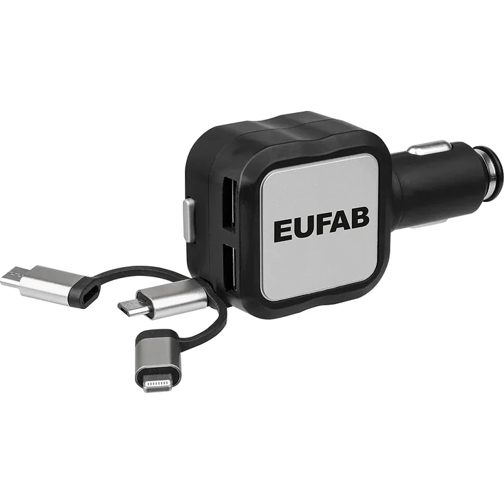EUFAB 4in1 Universal Kfz Ladekabel 12-24V