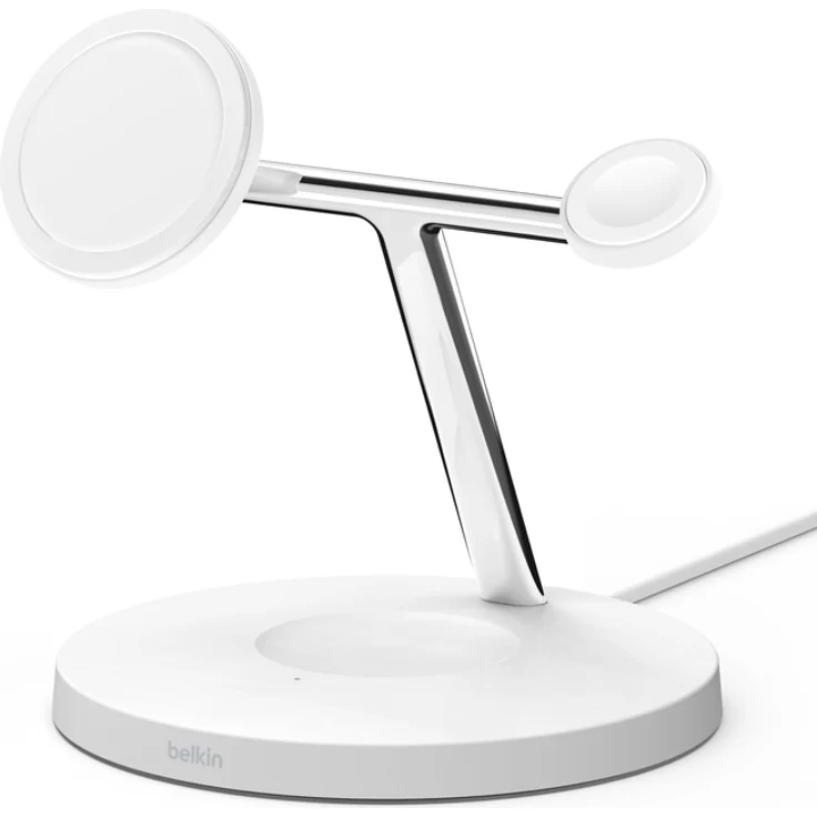 Belkin MagSafe 3-in-1-Ladegerät iPhone 12-13 Serie, weiß – Bild 1