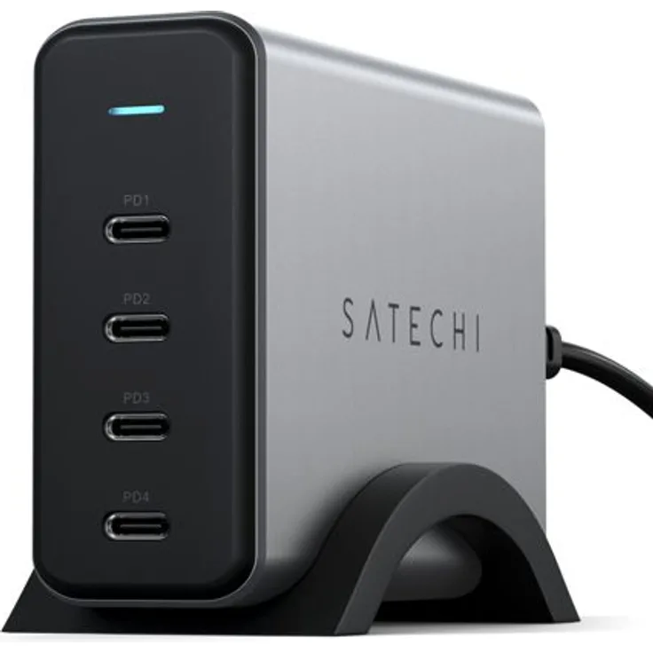 Satechi 165W USB-C 4-Port PD GaN Charger space gray