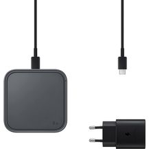 Image for Samsung Wireless Charger Pad mit Schnellladeadapter EP-P2400T Induktive Ladestation (Dark Gray)