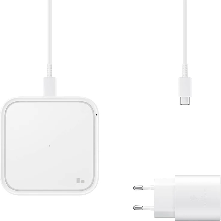 Samsung Wireless Charger Pad mit Schnellladeadapter EP-P2400T Induktive Ladestation (White) – Bild 1