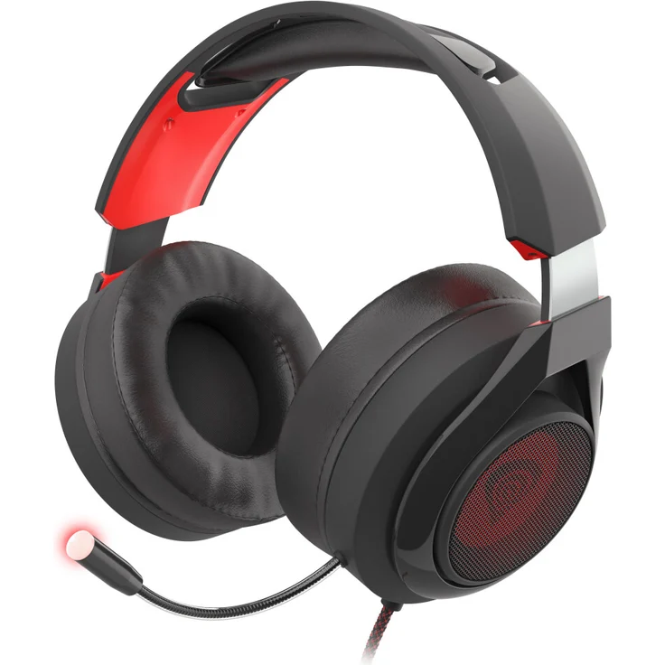 Genesis RADON 610 7.1 Surround-Sound Gaming-Headset, Schwarz/Rot – Bild 1