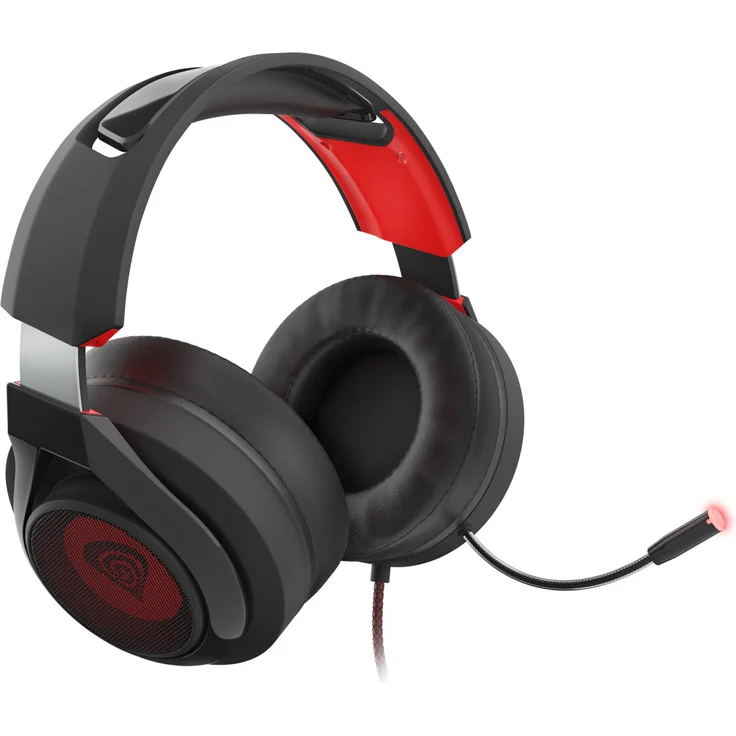 Genesis RADON 610 7.1 Surround-Sound Gaming-Headset, Schwarz/Rot – Bild 2