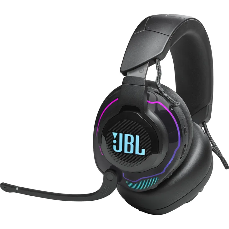 JBL Quantum 910 Over Ear Bluetooth Gaming-Headset, kabelgebunden&kabellos, Schwarz