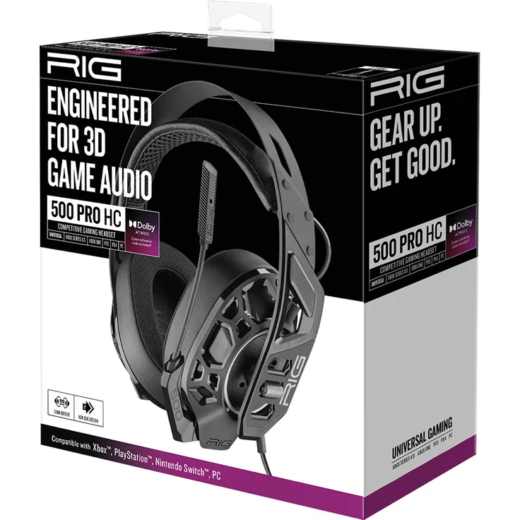 NACON RIG 500 Pro HC Gen2 - Gaming-Headset Black (PS5-PS4-Xbox) – Bild 4