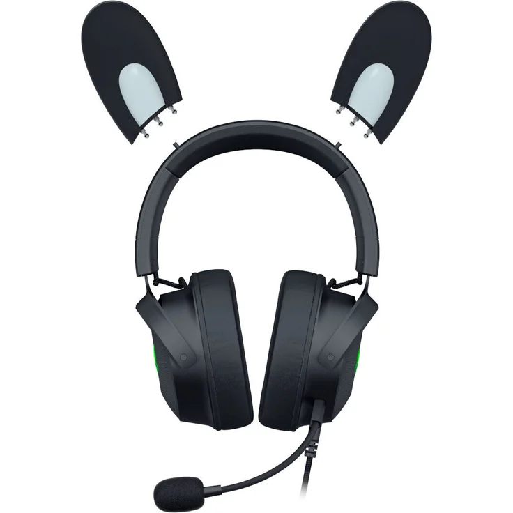 Razer Kraken Kitty Edition V2 Pro Gaming-Headset, RGB-Beleuchtung, 3 Paar austauschbare Ohren, Schwarz – Bild 5
