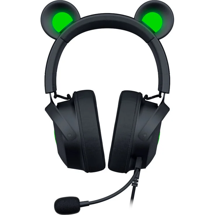Razer Kraken Kitty Edition V2 Pro Gaming-Headset, RGB-Beleuchtung, 3 Paar austauschbare Ohren, Schwarz – Bild 2