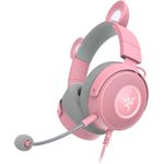 Razer Kraken Kitty Edition V2 Pro Gaming-Headset, RGB-Beleuchtung, 3 Paar austauschbare Ohren, Rosa
