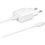 Samsung EP-T1510 Schnellladegerät mit USB-C-Kabel weiß EP-T1510XWEGEU