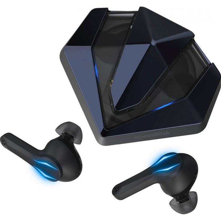 Speedlink VIVAS LED Gaming-Headset, True Wireless In-Ear, Schwarz/Blau – Bild 4