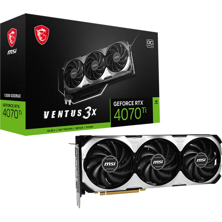 MSI GeForce RTX 4070 Ti Ventus 3X OC 12G - Grafikkarte - 12.288 MB – Bild 4